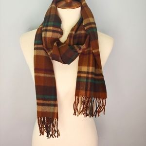 Super Soft Brown Plaid Scarf